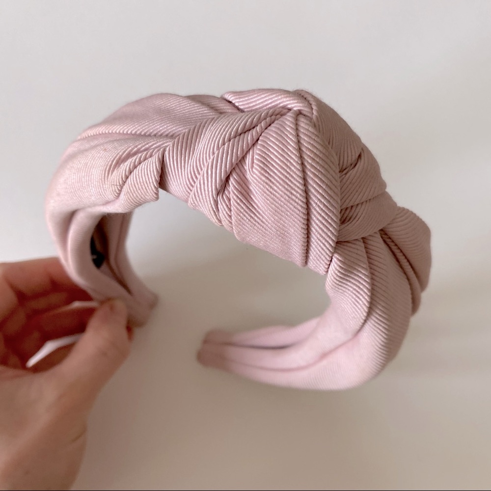 J Crew Turban Knot Headband - Dusk Pink